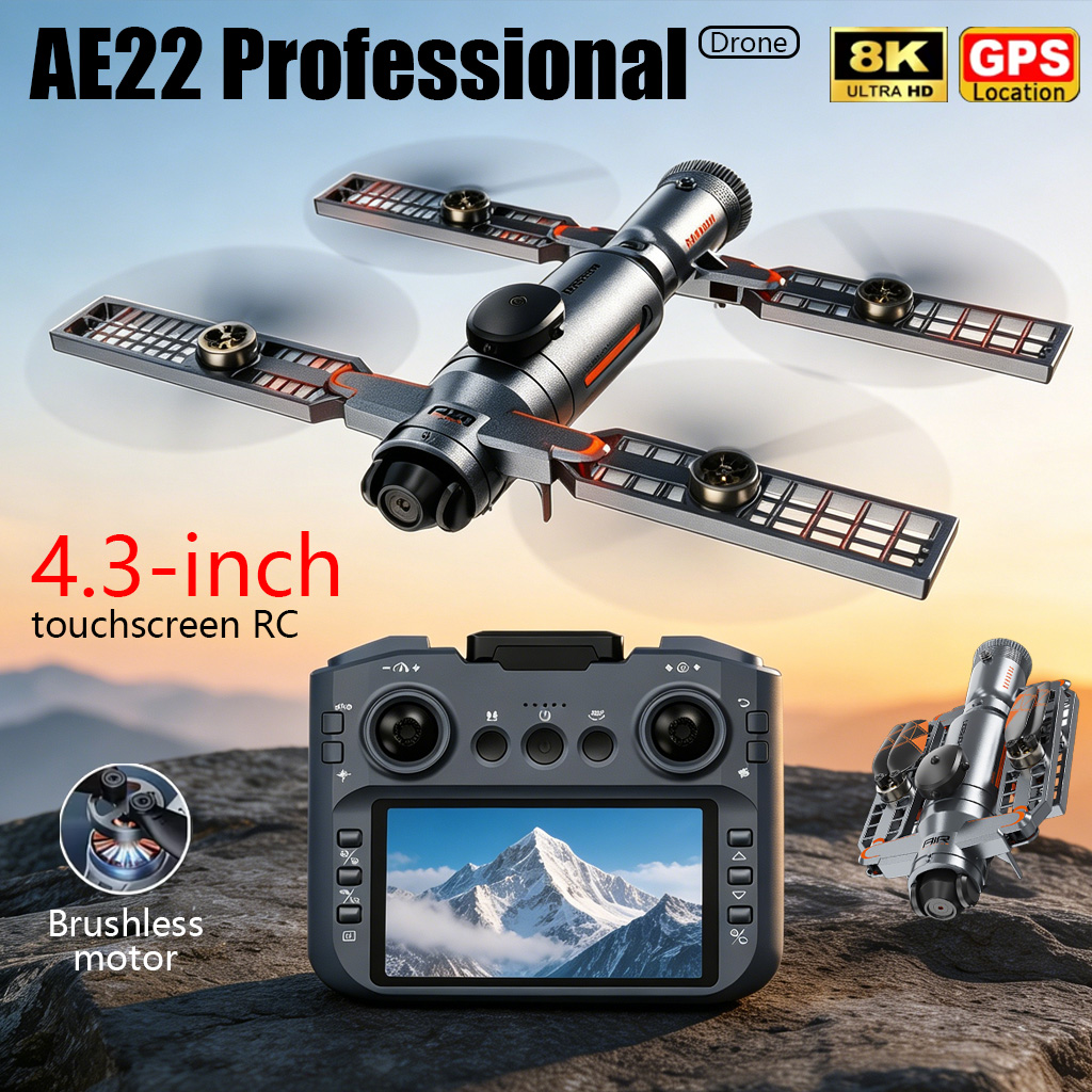Drone Photogrammetry - Dron Plegable AE22 PRO MAX Mejorado,