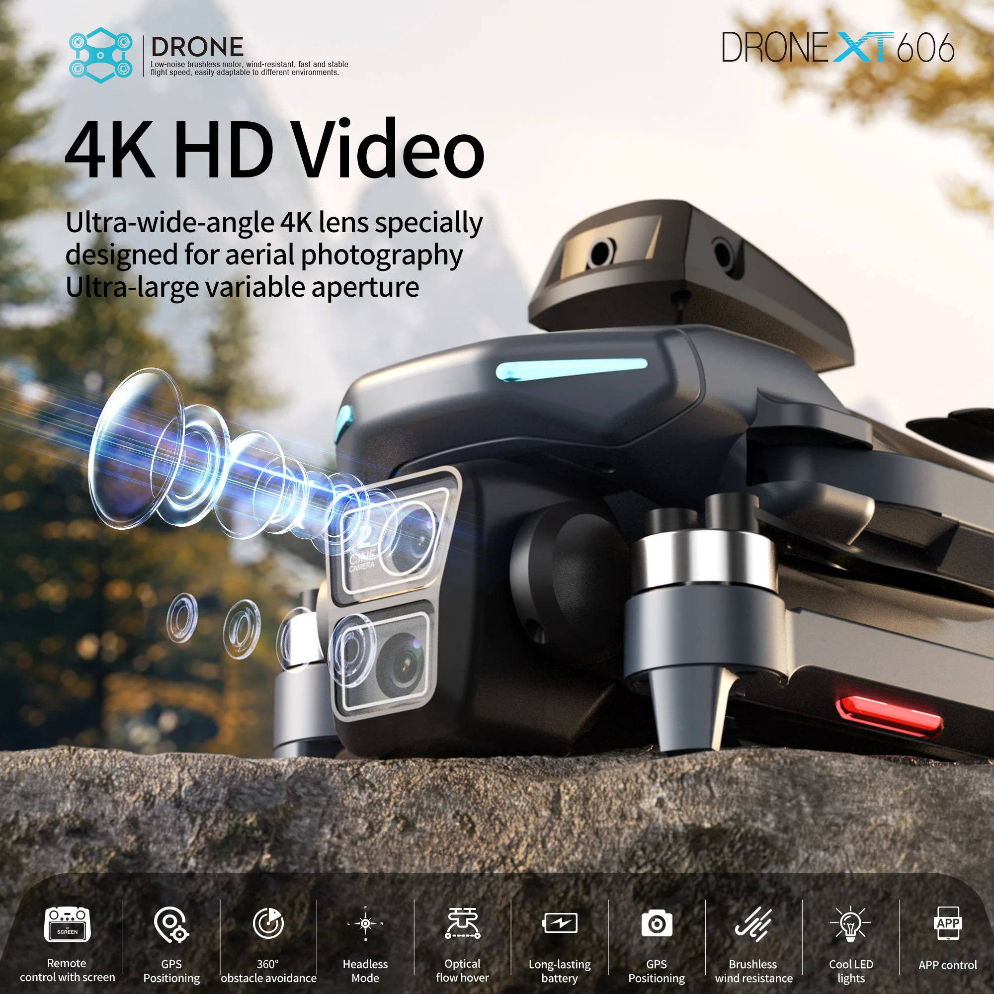 Dron GPS Original XT606 MAX 4k - Drone Photogrammetry reseña y precio